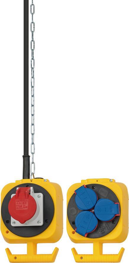 Brennenstuhl 1151960010 Stromverteilereinheit (PDU) 4 AC-Ausgänge Schwarz - Blau - Rot - Gelb (1151960010) von Brennenstuhl