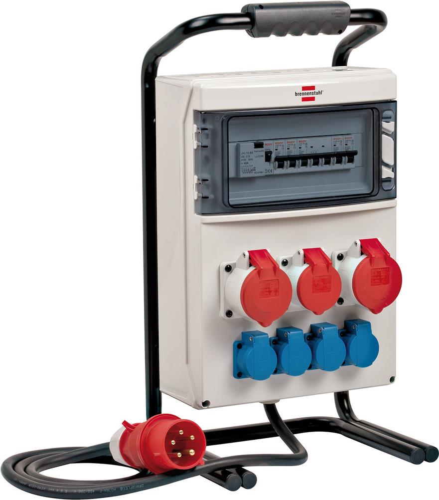 Brennenstuhl 1154900011 Stromverteilereinheit (PDU) 7 AC-Ausgänge Weiß (1154900011) von Brennenstuhl