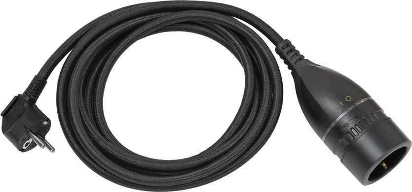 Brennenstuhl 1161830030 Stromkabel Schwarz 5 m Netzstecker Typ E+F Barrel type N (1161830030) von Brennenstuhl