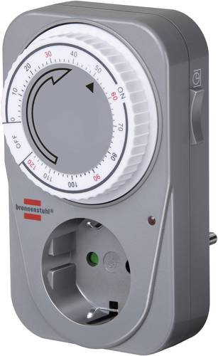 Brennenstuhl 1506590 Steckdosen-Timer analog Tagesprogramm 1  120 min 3680W IP20 von Brennenstuhl