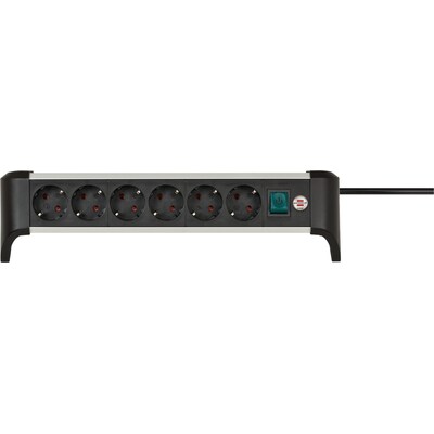 Brennenstuhl Alu-Office-Line Steckdosenleiste 6-fach 3m silber/schwarz Brennenstuhl Alu-Office-Line Steckdosenleiste 6-fach 3m silber/schwarz von Brennenstuhl