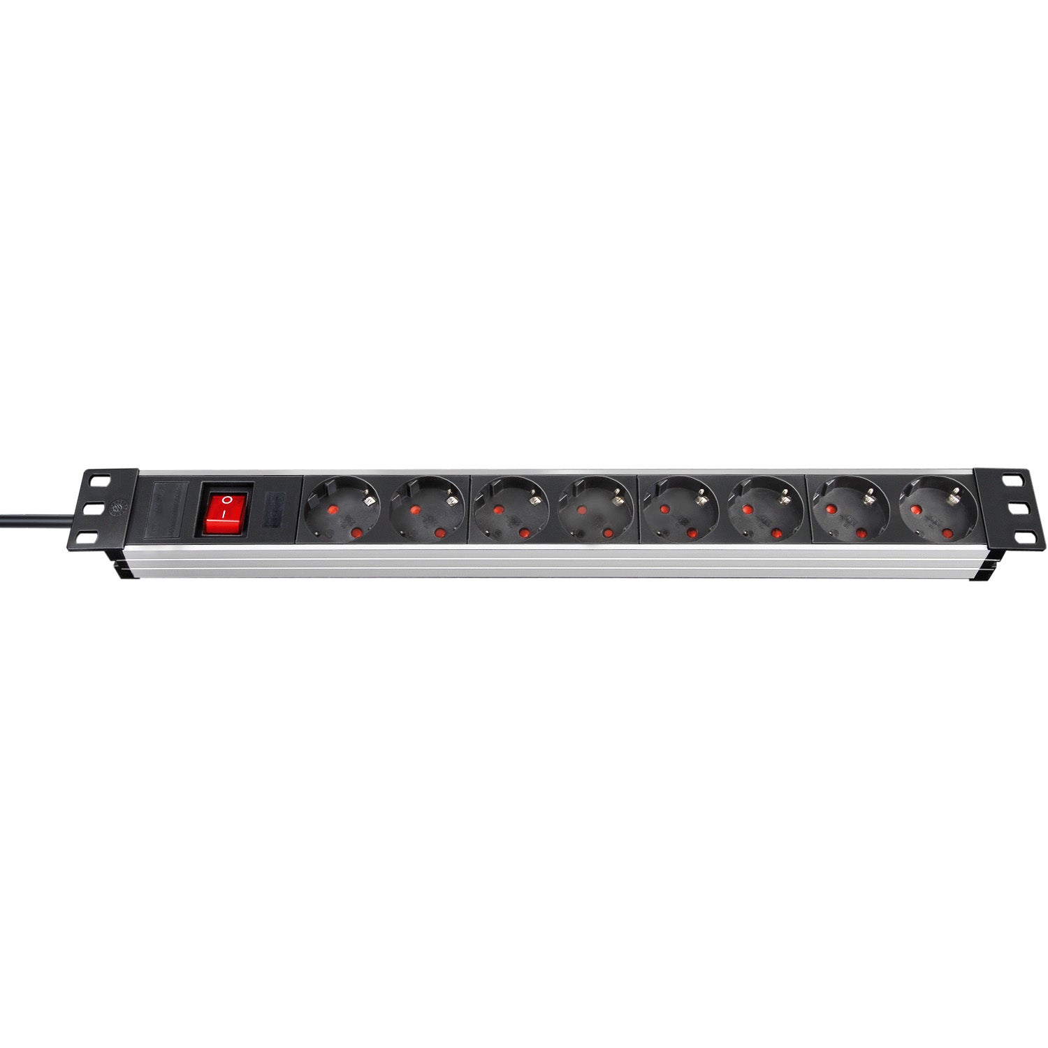 Brennenstuhl AluLine 19 Zoll Rack-Schutzkontakt-Steckerleiste mit Hauptschalter, 8-fach, 1 HE Brennenstuhl AluLine 19 Zoll Rack-Schutzkontakt-Steckerleiste mit Hauptschalter, 8-fach, 1 HE von Brennenstuhl