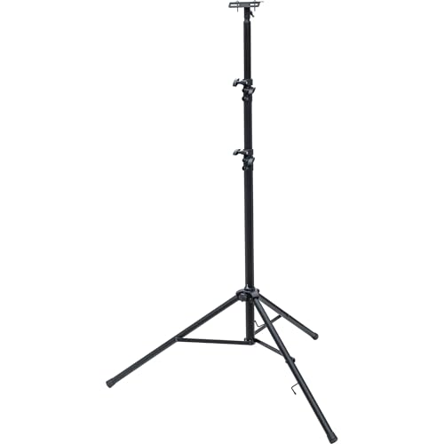 Brennenstuhl BAU Teleskop Stativ ST 302 für Baustrahler/stabiles Stativ mit Absenkautomatik (stufenlos höhenverstellbar von 1,24m bis 3m, max. Traglast 20kg, mit Querträger, 3 kräftige Standrohre) von Brennenstuhl