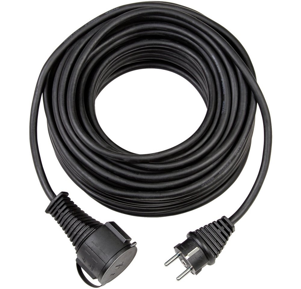 Brennenstuhl Brennenstuhl 1161420 Strom Verlängerungskabel Schwarz 5.00 m H05RR-F Verlängerungskabel, (500.00 cm) von Brennenstuhl