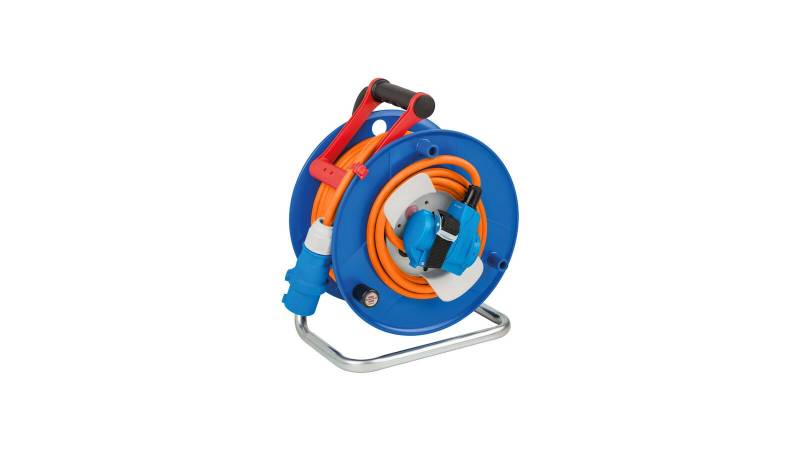 Brennenstuhl Camping-Kabeltrommel mit 23+2m RN-Kabel in orange - 1182470100 von Brennenstuhl