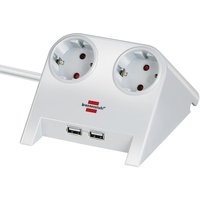 Brennenstuhl Desktop Power 2-fach + 2x USB 2.0 Charger 2100mA weiss Brennenstuhl Desktop Power 2-fach + 2x USB 2.0 Charger 2100mA weiss von Brennenstuhl