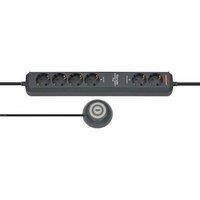 Brennenstuhl Eco Line Comfort Switch Plus Steckdosenleiste 6-fach 1,5m anthrazit von Brennenstuhl