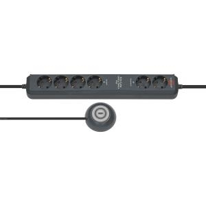 Brennenstuhl Eco-Line Extension Socket Comfort Switch Plus EL CSP 24 6-way 1,5m H05VV-F 3G1,5 2 permanent, 4 switchable - Verlängerungsschnur - Ausgangsbuchsen: 6 - 1,5m - Anthrazit (1159560516) von Brennenstuhl