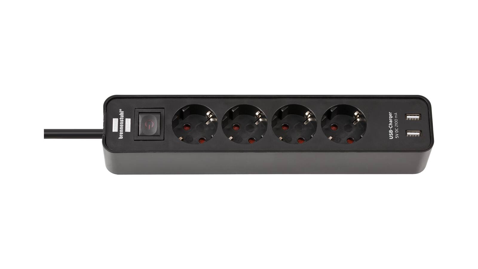 Brennenstuhl Ecolor Steckdosenleiste 4-fach mit 2 USB-Ladebuchsen - 1153240006 Brennenstuhl Ecolor Steckdosenleiste 4-fach mit 2 USB-Ladebuchsen - 1153240006 von Brennenstuhl
