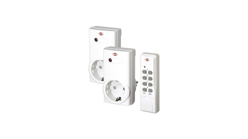 Brennenstuhl Funkschalt-Set RCS 1000 N Comfort, 2er Funksteckdosen Set - 1507150 von Brennenstuhl