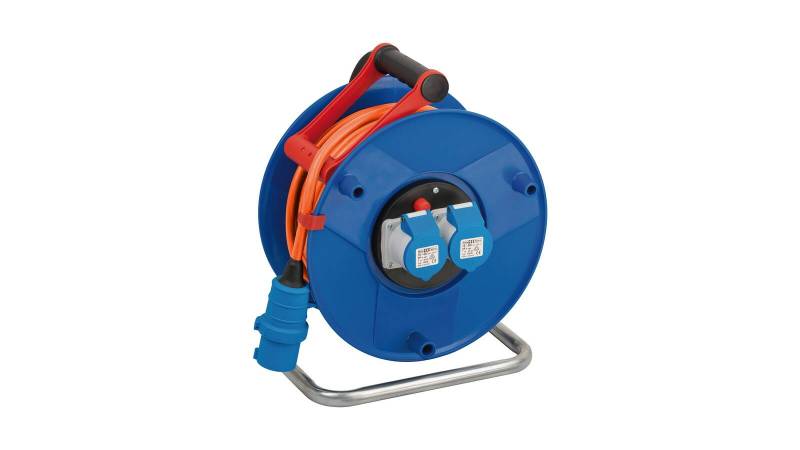 Brennenstuhl Garant CEE 230V Camping Kabeltrommel mit 25m H07RN-F 3G2,5 Kabel in orange - 1182760100 von Brennenstuhl