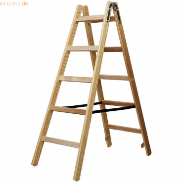 Brennenstuhl Holz-Stehleiter 2x5 Sprossen Höhe 150cm von Brennenstuhl