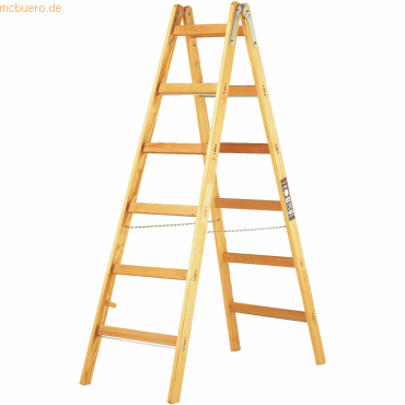 Brennenstuhl Holz-Stehleiter 2x6 Sprossen Höhe 180cm von Brennenstuhl