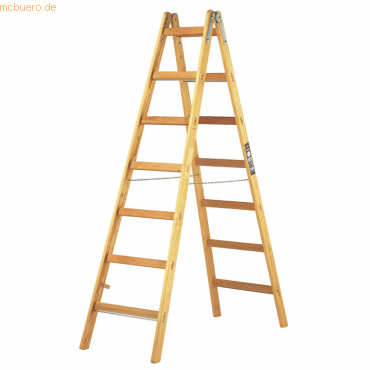 Brennenstuhl Holz-Stehleiter 2x7 Sprossen Höhe 210cm von Brennenstuhl