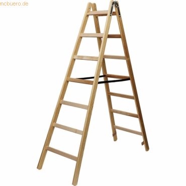 Brennenstuhl Holz-Stehleiter 2x8 Sprossen Höhe 230cm von Brennenstuhl
