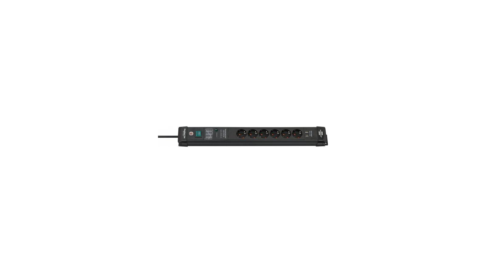 Brennenstuhl Premium-Line 60.000A Überspannungsschutz-Steckdosenleiste mit USB-Ladefunktion 6-fach Brennenstuhl Premium-Line 60.000A Überspannungsschutz-Steckdosenleiste mit USB-Ladefunktion 6-fach von Brennenstuhl