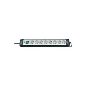 Brennenstuhl Premium-Line 8-fach schwarz/lichtgrau Premium-Line Steckdosenleiste 8-fach schwarz/lichtgrau, 5 m Kabel H05VV-F 3G1,5, Mit Schalter, Stabile, formschöne Kompakt-Steckdosenleiste aus hochbruchfestem Spezial-Kunststoff, 1951580101 Brennenstuhl Premium-Line 8-fach schwarz/lichtgrau Premium-Line Steckdosenleiste 8-fach schwarz/lichtgrau, 5 m Kabel H05VV-F 3G1,5, Mit Schalter, Stabile, formschöne Kompakt-Steckdosenleiste aus hochbruchfestem Spezial-Kunststoff, 1951580101 von Brennenstuhl