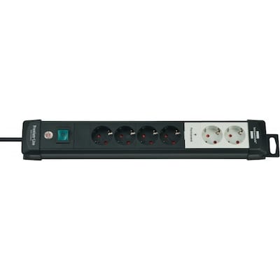 Brennenstuhl Premium Line Steckdosenleiste 6-fach 3m schwarz/lichtgrau Brennenstuhl Premium Line Steckdosenleiste 6-fach 3m schwarz/lichtgrau von Brennenstuhl