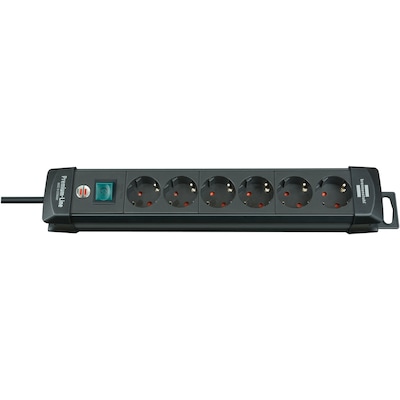 Brennenstuhl Premium-Line Steckdosenleiste 6-fach 3m schwarz Brennenstuhl Premium-Line Steckdosenleiste 6-fach 3m schwarz von Brennenstuhl
