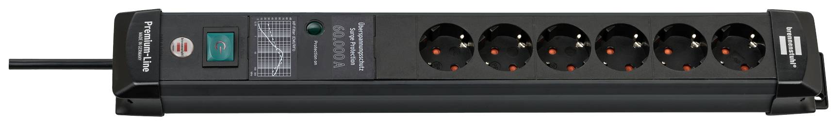 Brennenstuhl Premium-Line ÜSS 6fach schwarz *DE* Brennenstuhl Premium-Line ÜSS 6fach schwarz *DE* von Brennenstuhl