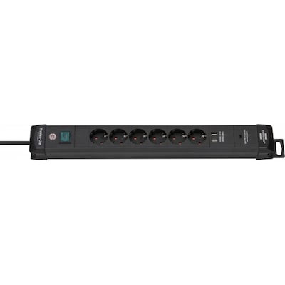 Brennenstuhl Premium Line USB Power Delivery Steckdosenleiste 6-fach 3m schwarz von Brennenstuhl
