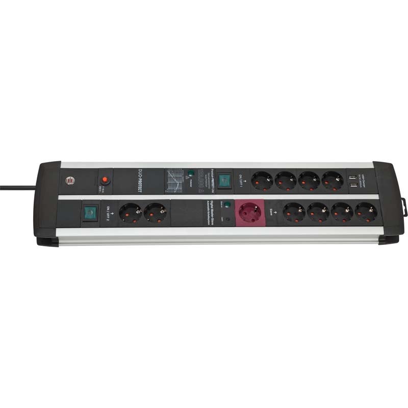 Brennenstuhl Premium-Protect 1392000230 Power Strip, x11 Schuko with Overload Protection, 3m Brennenstuhl Premium-Protect 1392000230 Power Strip, x11 Schuko with Overload Protection, 3m von Brennenstuhl