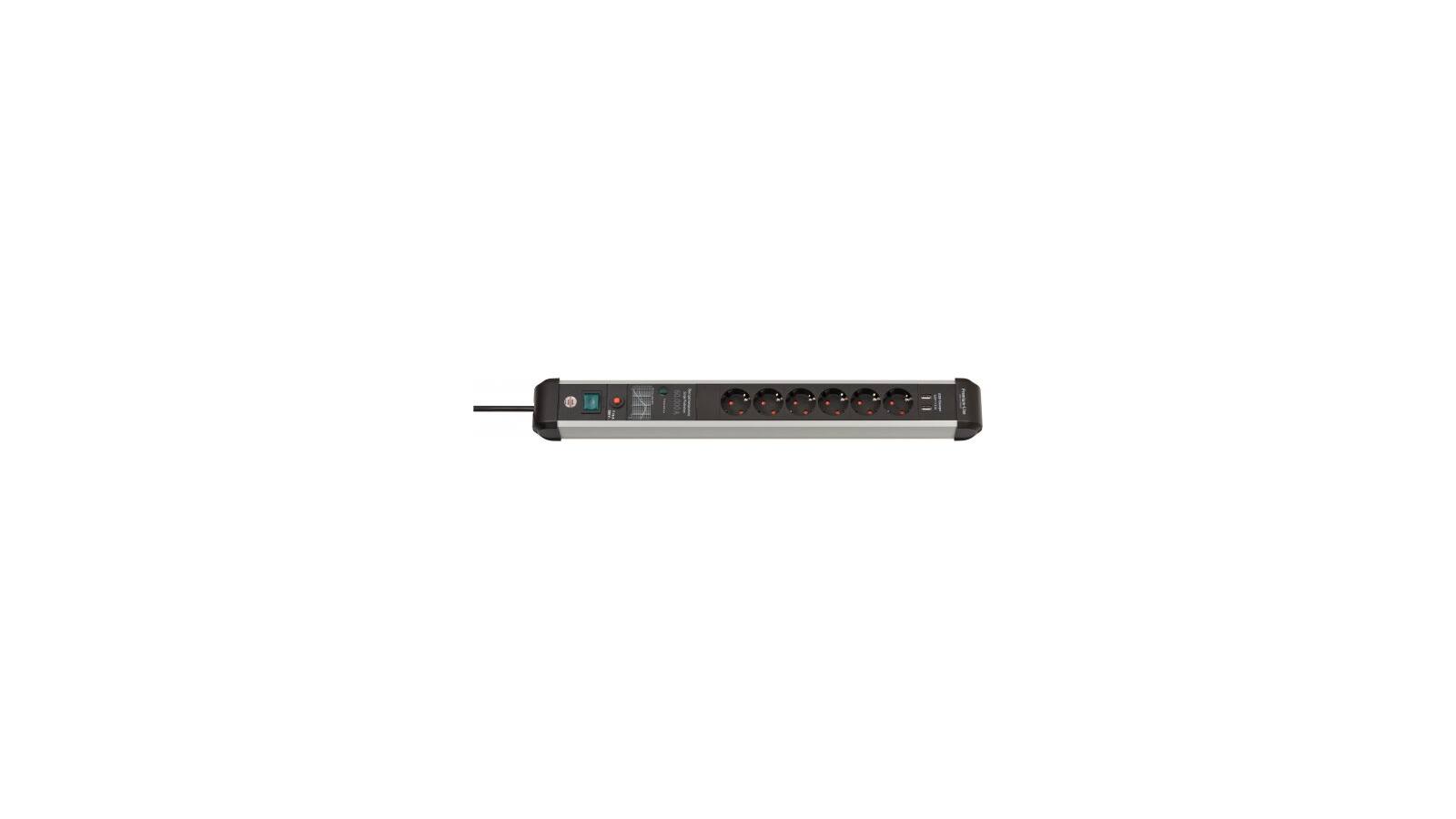 Brennenstuhl Premium-Protect-Line, Steckdosenleiste 6-fach mit USB und Überspannungsschutz - 1391010610 Brennenstuhl Premium-Protect-Line, Steckdosenleiste 6-fach mit USB und Überspannungsschutz - 1391010610 von Brennenstuhl