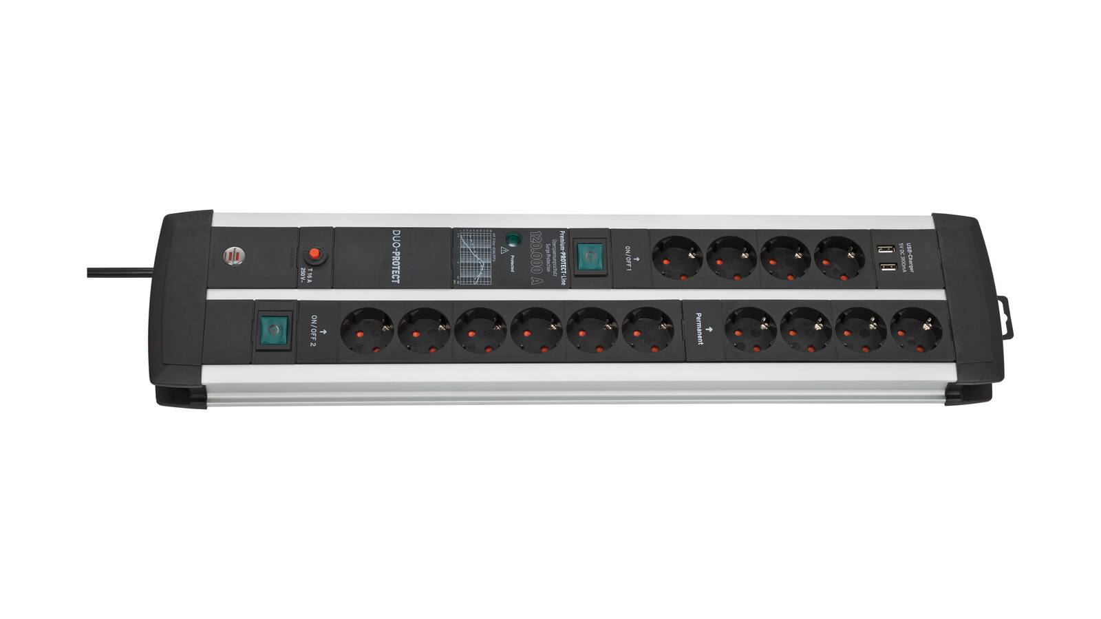 Brennenstuhl Premium-Protect-Line Gaming-Steckdosenleiste 14-fach mit Überspannungsschutz und USB-Ladefunktion - 1392000232 Brennenstuhl Premium-Protect-Line Gaming-Steckdosenleiste 14-fach mit Überspannungsschutz und USB-Ladefunktion - 1392000232 von Brennenstuhl