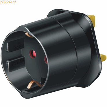 Brennenstuhl Reisestecker-Adapter GB/Schutzkontakt schwarz Brennenstuhl Reisestecker-Adapter GB/Schutzkontakt schwarz von Brennenstuhl