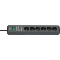 Brennenstuhl Secure-Tec Steckdosenleiste 6-fach mit Überspannungss. 2m schwarz Brennenstuhl Secure-Tec Steckdosenleiste 6-fach mit Überspannungss. 2m schwarz von Brennenstuhl