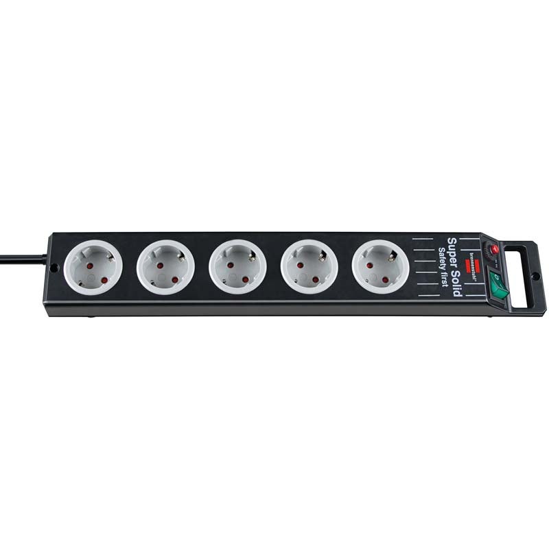 Brennenstuhl Sicherheits 1153380115 Power Strip, x5 Schuko with Current Limiter, 2.5m Brennenstuhl Sicherheits 1153380115 Power Strip, x5 Schuko with Current Limiter, 2.5m von Brennenstuhl