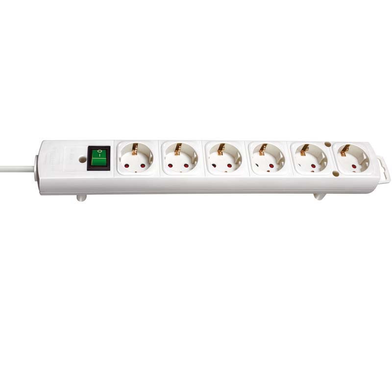 Brennenstuhl Std-Leiste 1153320100 Attachable Power Strip, x6 Schuko, 2m von Brennenstuhl