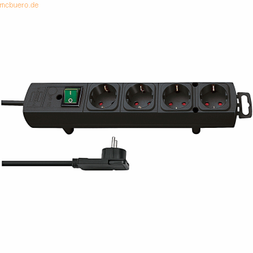 Brennenstuhl Steckdosenleiste Comfort-Line 4-Fach schwarz von Brennenstuhl