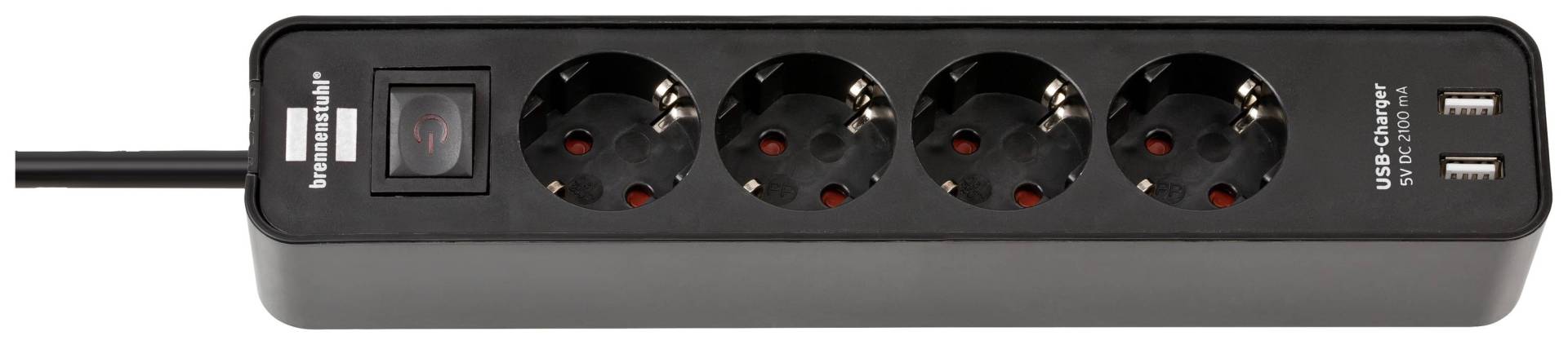 Brennenstuhl Steckdosenleiste Ecolor 4x+USB schwarz 1.5m Brennenstuhl Steckdosenleiste Ecolor 4x+USB schwarz 1.5m von Brennenstuhl