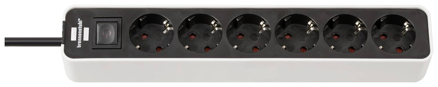Brennenstuhl Steckdosenleiste  Ecolor 6x weiß/schwarz von Brennenstuhl