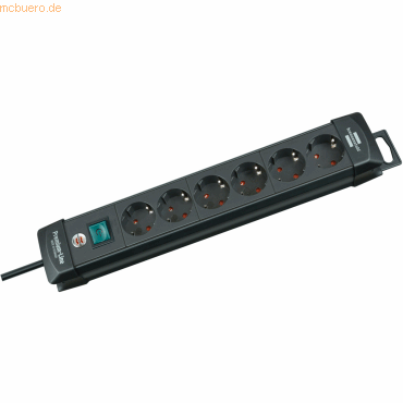Brennenstuhl Steckdosenleiste Premium-Line 6-fach 3m mit Schalter schw Brennenstuhl Steckdosenleiste Premium-Line 6-fach 3m mit Schalter schw von Brennenstuhl