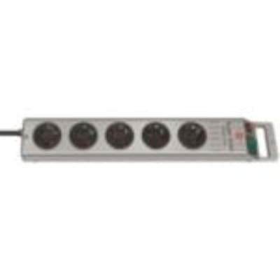 Brennenstuhl Super-Solid Line Steckdosenleiste 5-fach silber 2,5m H05VV-F von Brennenstuhl