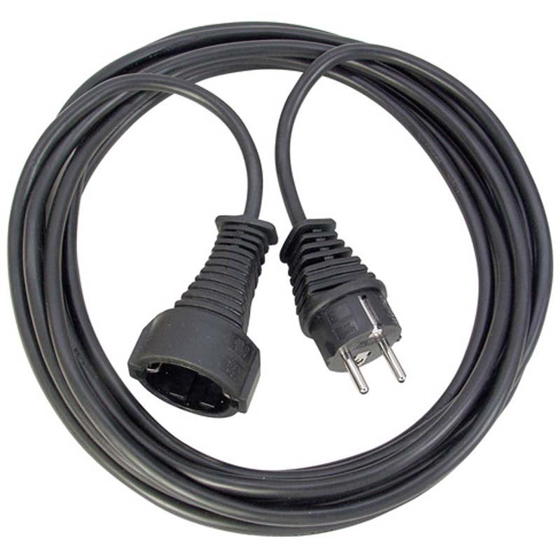 Brennenstuhl Verl Kabel 1165440 Indoor Schuko Extension Cable , 5m (Black) von Brennenstuhl