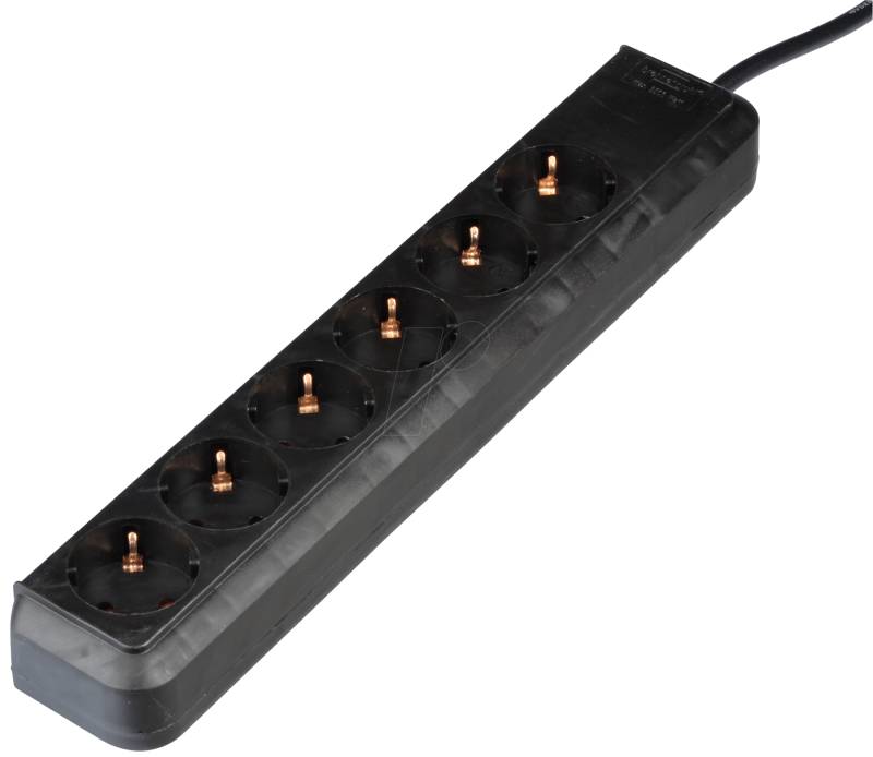 EL 6-FACH OS-SW - Steckdosenleiste ECO, 6-fach, schwarz von Brennenstuhl