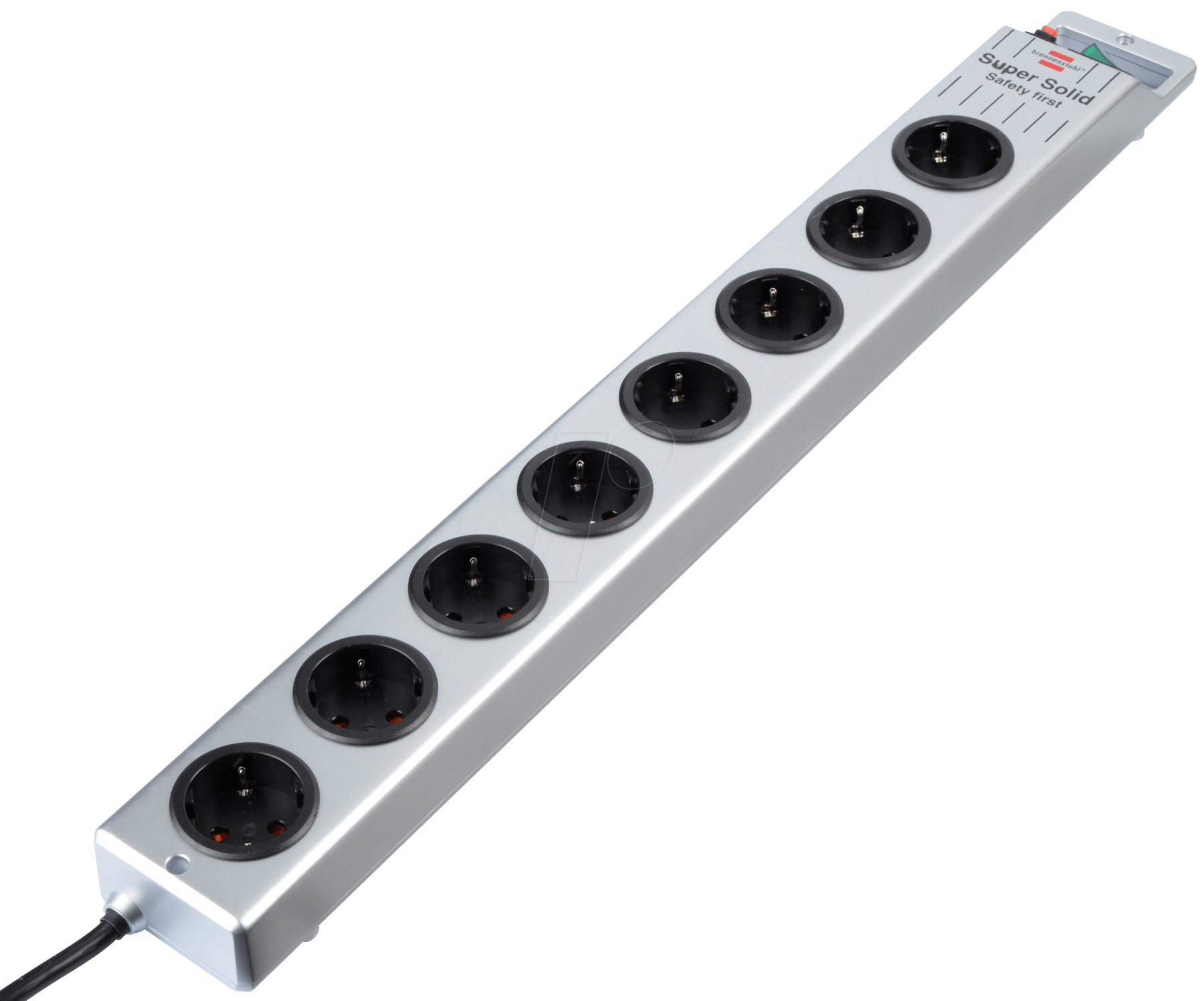 EL SOLID 8 - Super-Solid, Steckdosenleiste 8-fach 2,5 m, schwarz/silber EL SOLID 8 - Super-Solid, Steckdosenleiste 8-fach 2,5 m, schwarz/silber von Brennenstuhl