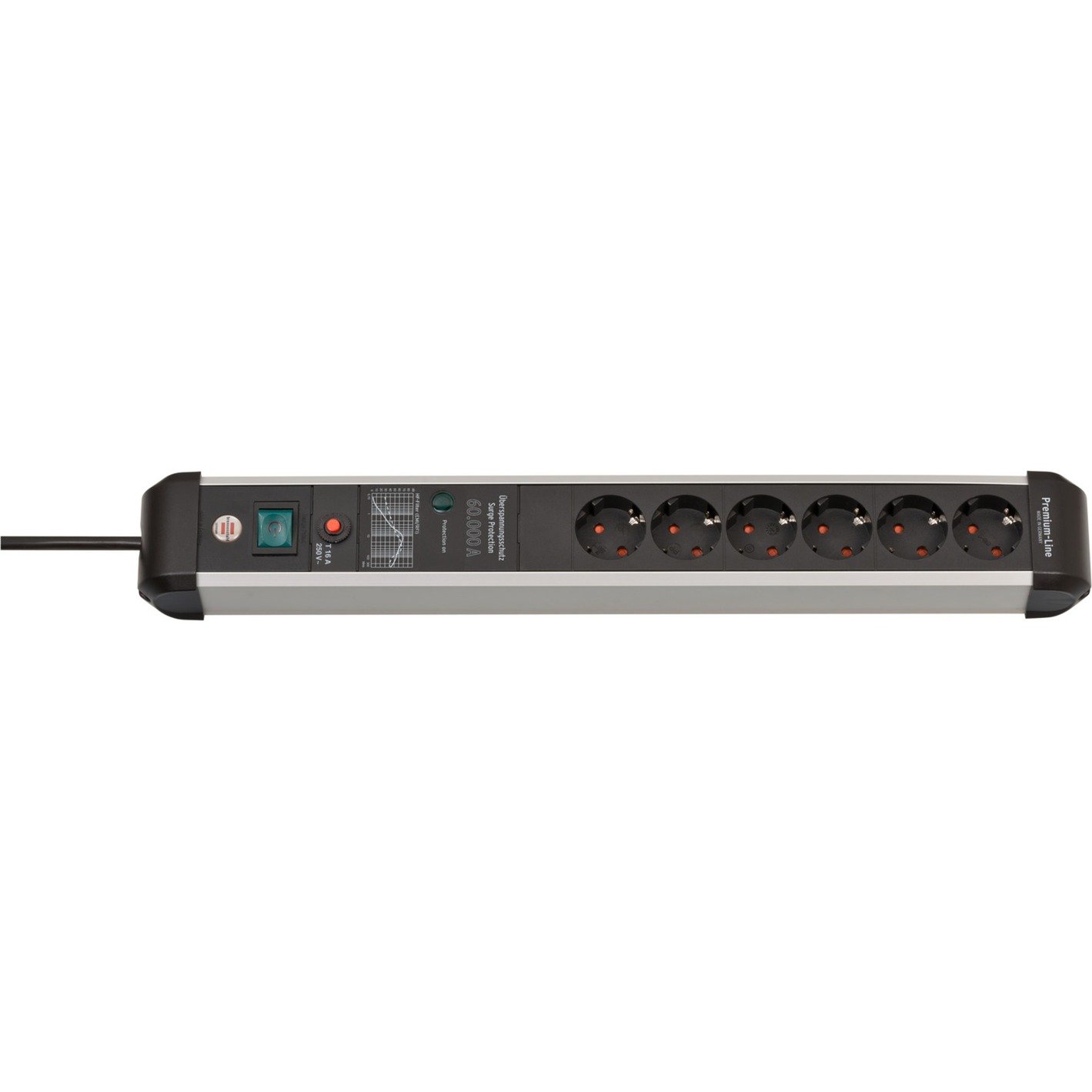 Premium-Protect-Line Steckdosenleiste 6-fach Premium-Protect-Line Steckdosenleiste 6-fach von Brennenstuhl