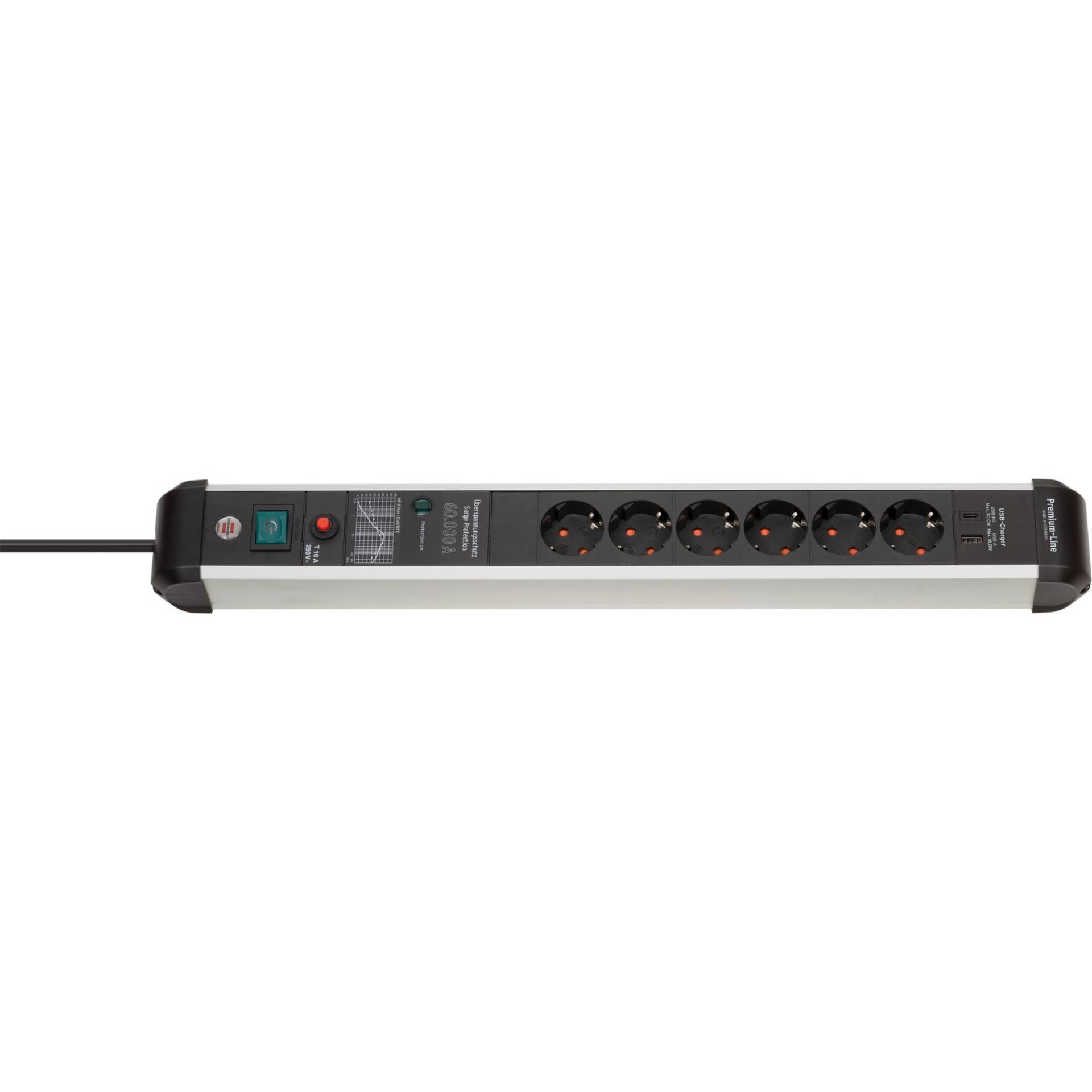 Premium-Protect-Line Steckdosenleiste 6-fach Premium-Protect-Line Steckdosenleiste 6-fach von Brennenstuhl