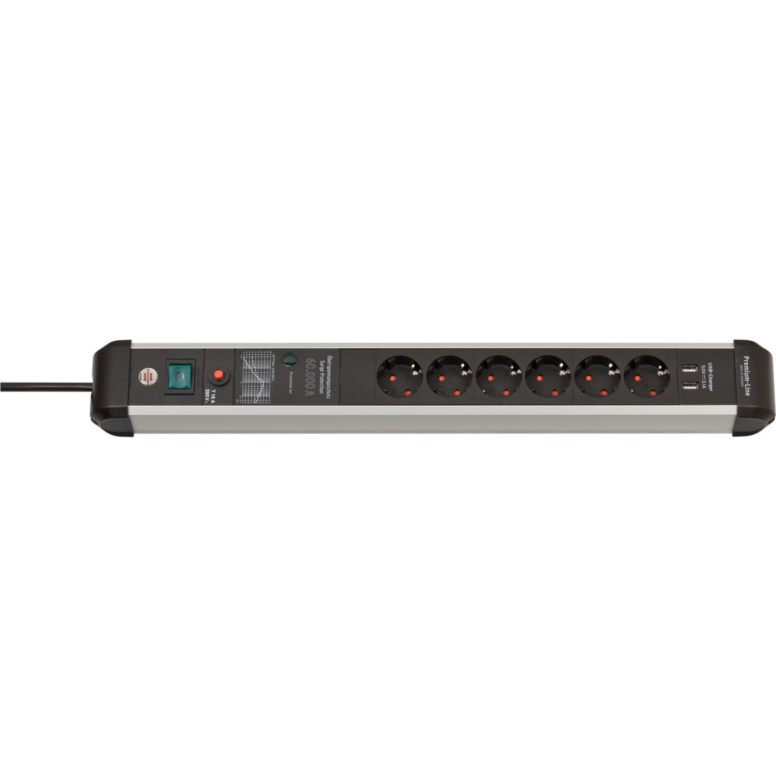 Premium-Protect-Line Steckdosenleiste 6-fach Premium-Protect-Line Steckdosenleiste 6-fach von Brennenstuhl
