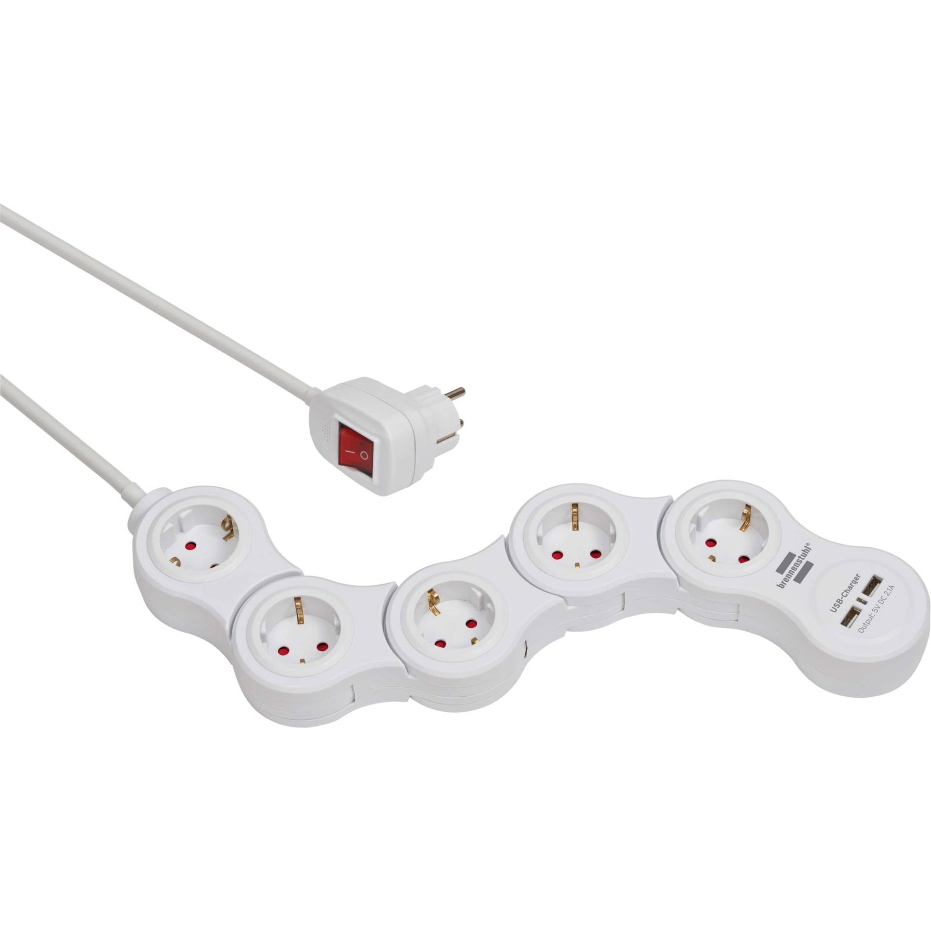 Vario Power Bewegliche Steckdosenleiste 5-fach Vario Power Bewegliche Steckdosenleiste 5-fach von Brennenstuhl