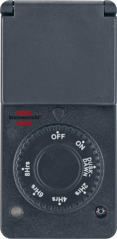 brennenstuhl DDT IP44 - Timer - Anthrazit (1506120) von Brennenstuhl
