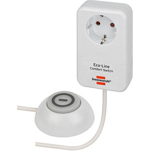 brennenstuhl Eco-Line Comfort Switch Steckdose mit Fußschalter von Brennenstuhl