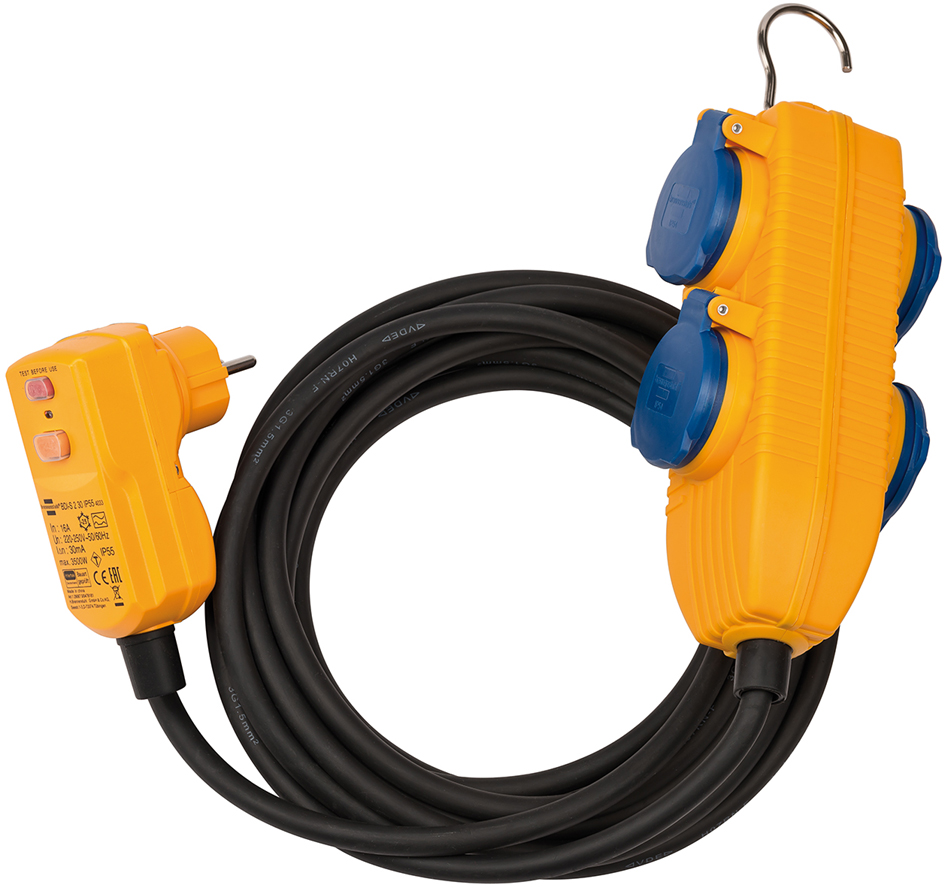 brennenstuhl Schutzadapterkabel IP54, 4-fach, Länge: 5,00 m brennenstuhl Schutzadapterkabel IP54, 4-fach, Länge: 5,00 m von Brennenstuhl