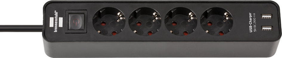 brennenstuhl Steckdosenleiste Ecolor, 4-fach, schwarz brennenstuhl Steckdosenleiste Ecolor, 4-fach, schwarz von Brennenstuhl