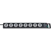 brennenstuhl Steckdosenleiste Super-Solid, 8- fach, schwarz - für den Markt: D / L / A- (1153380118) von Brennenstuhl
