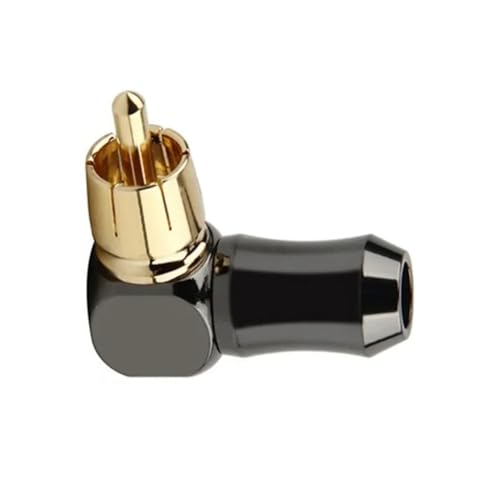 Brensty 1 Stück Cinch-Stecker, Audio-Stecker, 90-Grad-Lautsprecher-Anschlussstecker zum Löten Von Videokabeln, Ersatzteile Brensty 1 Stück Cinch-Stecker, Audio-Stecker, 90-Grad-Lautsprecher-Anschlussstecker zum Löten Von Videokabeln, Ersatzteile von Brensty